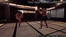 I watch dela and josie wrestle naked in 3d lesbian fight