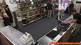 is the pawnshop babe sucking the owner's cock for cash?