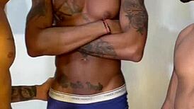 i endure a 23cm cock in my ass without complaining because i'm sucking the other huge dick fully on red