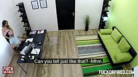 Slut's Hard Job Interview Fuck