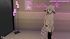 Horny Teen Cosplays Cat Girl Humping Pillow to Orgasm