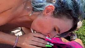 Passionate Sex On A Public Beach