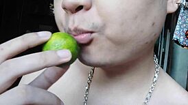 Intriguing Asian Chinese Babe Licking And Masturbating Passionately