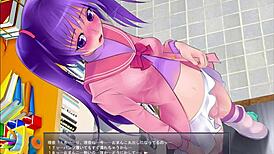 What secrets unfold in Exposing Play Girl 4 Part 2 anime game?
