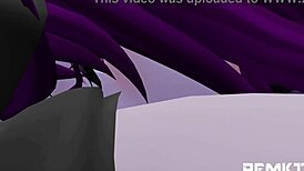 Giantess succubus encounter in the bedroom.