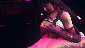 Final Fantasy VII Tifa Cosplay in Honeybee Outfit