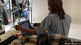 petite teen drilled hard after photoshoot