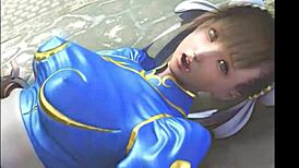 Chun Li Rides Exercise Ball In Hentai