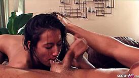 Skinny Step Sister Seduces Big Dick Step Bro To Fuck Home Alone