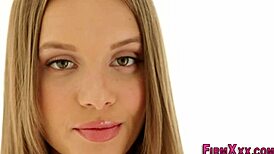 Cute teen gets a facial