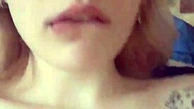 Smooth pussy dildo close-up