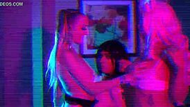 Intense Hotel Room Lesbian Party With Naked BBW Pussy Fun