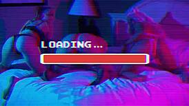 Intense Hotel Room Lesbian Party With Naked BBW Pussy Fun