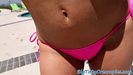 Busty Milf Wanks Pov Cock With Her Boobs