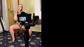 Behind the scenes with cute Sofia Lee