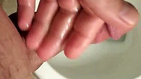 My Big Shiny Saliva-Covered Cock in Solo Action