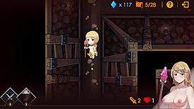 hgame-escape dungeon-莎莉絲．地牢脫出-3~鼠人幫莎莉絲剃掉陰毛後正常位中出