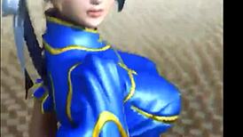 Chun Li Rides Exercise Ball In Hentai