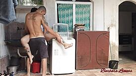 Chubby Latina Wife Fucked By Brother-In-Law In Towel