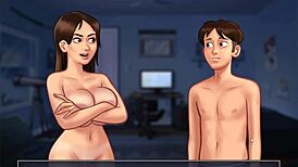 Hej, pozri si túto hru Summertime Saga časť 21 s monster akciou! 😜