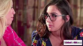 april rims her friend lyra's pretty ass in a lesbian ass licking scene