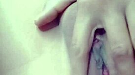 This horny college girl masturbates home alone. Real homemade sex! 😉