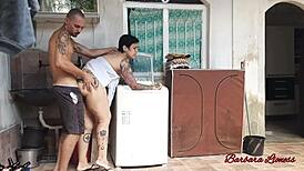 Chubby Latina Wife Fucked By Brother-In-Law In Towel