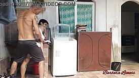 Chubby Latina Wife Fucked By Brother-In-Law In Towel