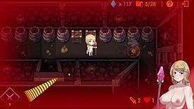 hgame-escape dungeon-莎莉絲．地牢脫出-3~鼠人幫莎莉絲剃掉陰毛後正常位中出