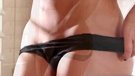 nicole aniston does a sexy solo tease with her tits and ass.