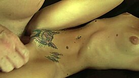 Tabitha James can't get enough semen. She begs for more cum on her wet pussy.