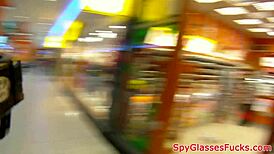 European beauty lured and drilled hard in a public restroom