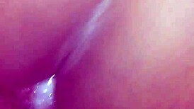 My fiancée’s creamy pussy spreads wet