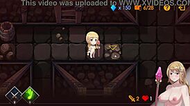 hgame-escape dungeon-莎莉絲．地牢脫出-3~鼠人幫莎莉絲剃掉陰毛後正常位中出