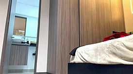 Unknown Latina Spied in Tight Leggings