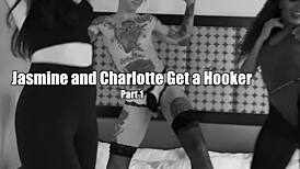 Jasmine and Charlotte dominate their hooker’s ass with fierce pegging action.
