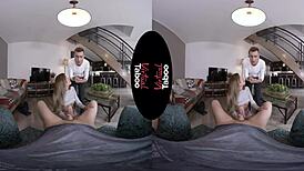 feeling taboo thrill in shaved pussy, right hole explored deeply