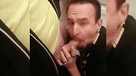 Adrian Sucks Cock in Shopping Bathroom with Intense Emotion