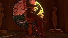 Dream land futanari hentai game – Bound shemale orgy together with big tits and cock