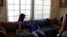 one dude bonks a group of nubiles