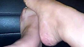 Conversational public feet tease got me staring at those sexy toes and ass