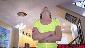 I’m like, so into helpin my stepsister jerk off with my mouth!