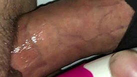 Drippinglips85 tries double penetration with toy and cock