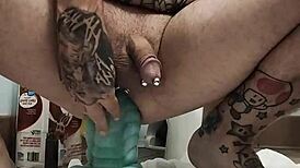 Bad dragon flint stretches me good with throbbingmaxx power