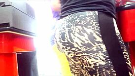 Veteran foreigner in leopard leggings