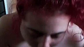 Canadian redhead CHEATS with BIG BLACK COCK deepthroat blowjob