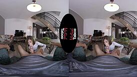 feeling taboo thrill in shaved pussy, right hole explored deeply