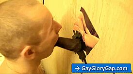 adrian troy sucking justin blayde's big cock at gloryhole