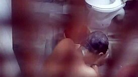 Caught Bathing Nude: Voyeur Spies On Indian Mother-In-Law In Bath