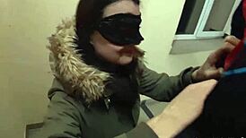 Girlfriend's Passionate Deepthroat On Porch